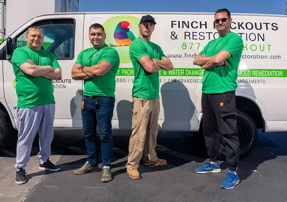 Water damage restoration crew in El Cajon