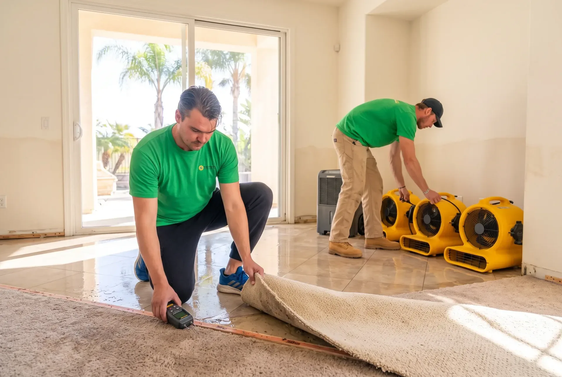 Water damage cleanup in El Cajon