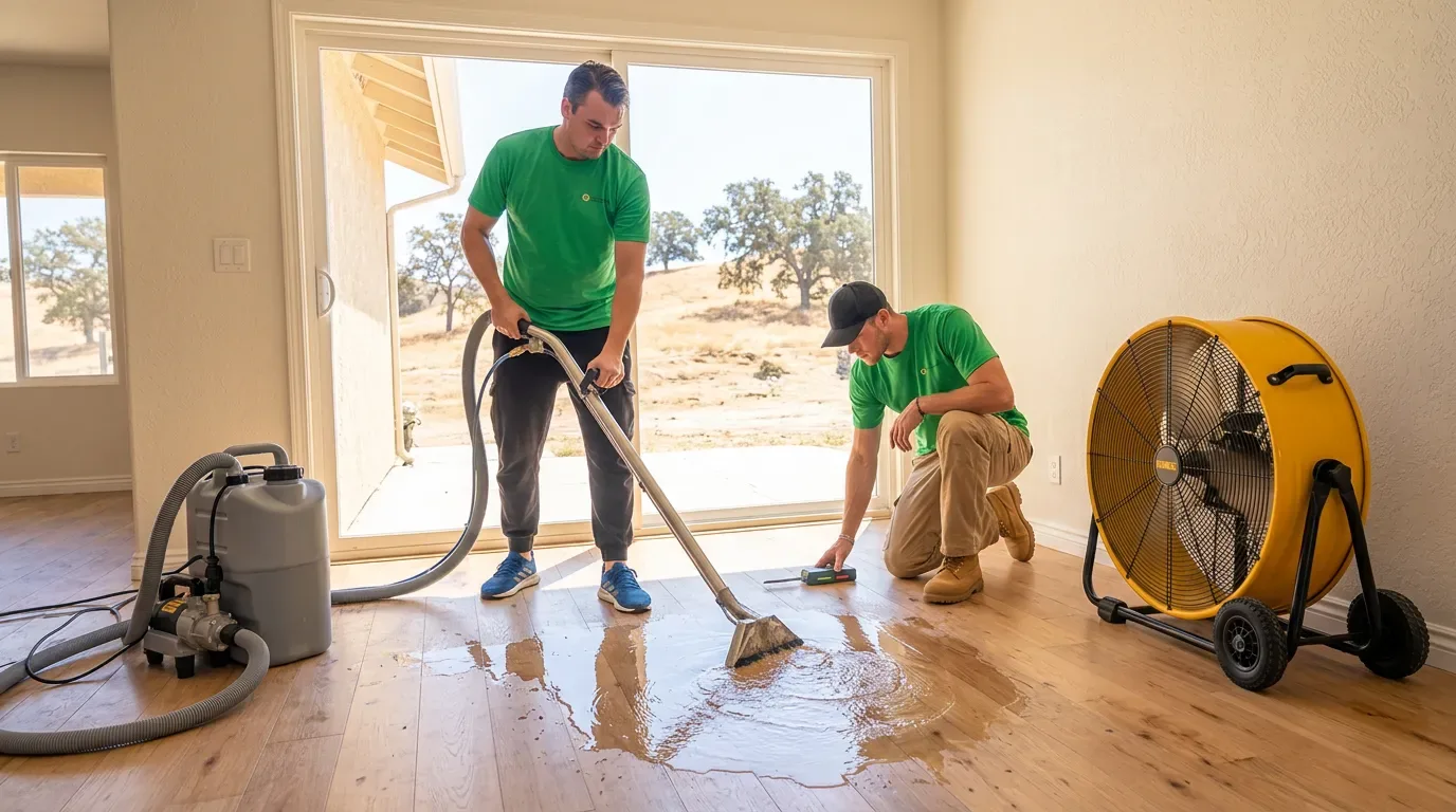 Fast water extraction from floors in El Cajon