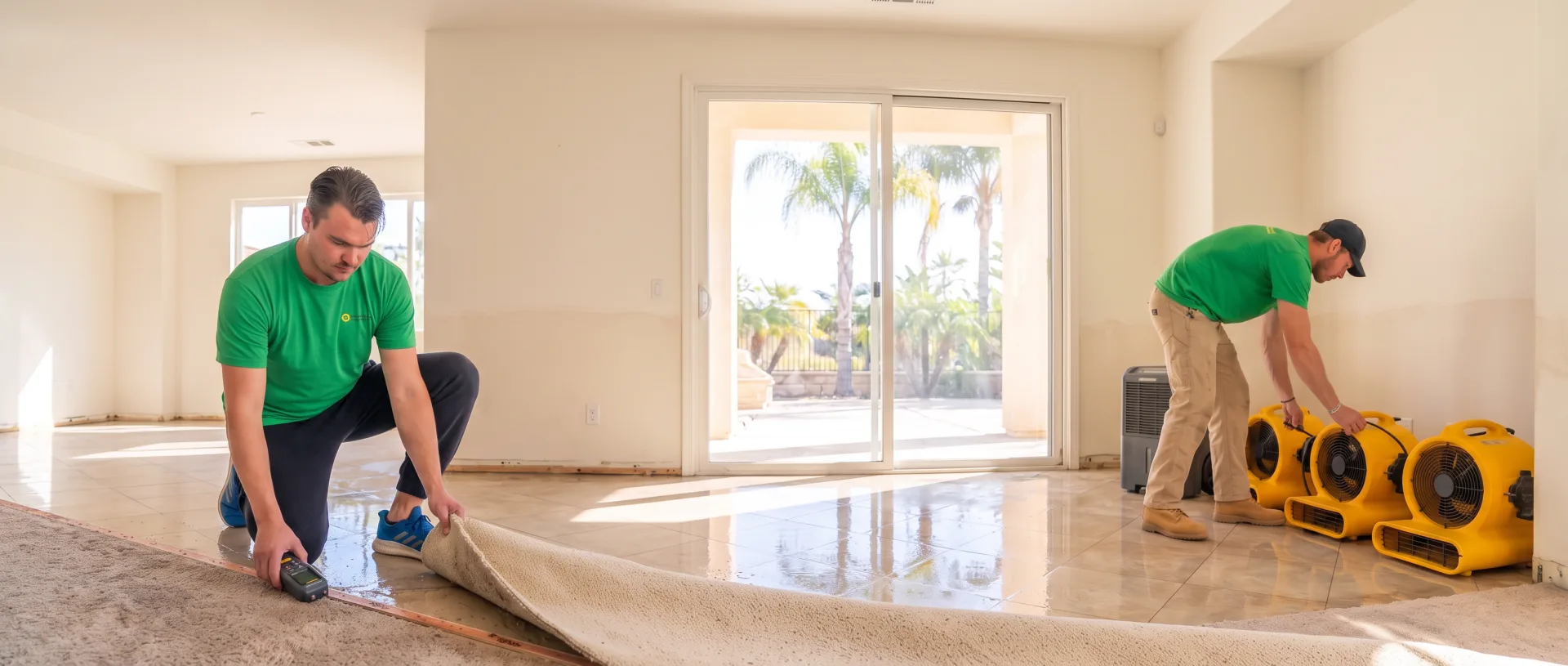 Water damage remediation in El Cajon